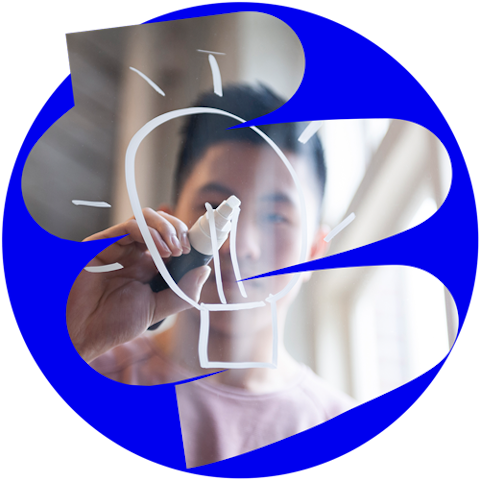 Bold strategy homepage graphic