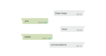 Data helps better conversations