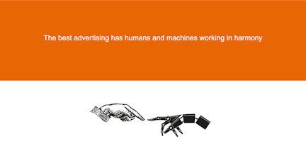 Humans and machine working in harmony